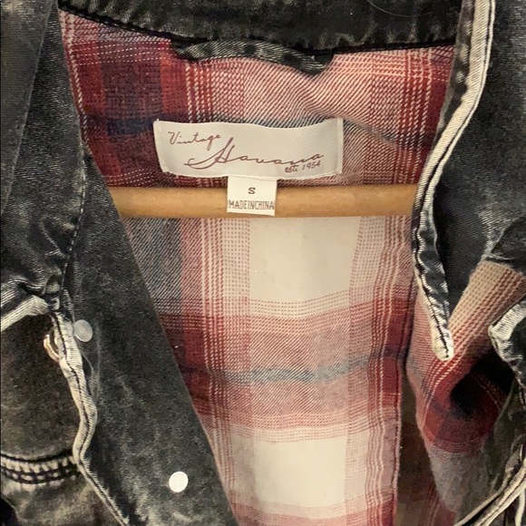 Vintage black denim jacket - Picture 3 of 4